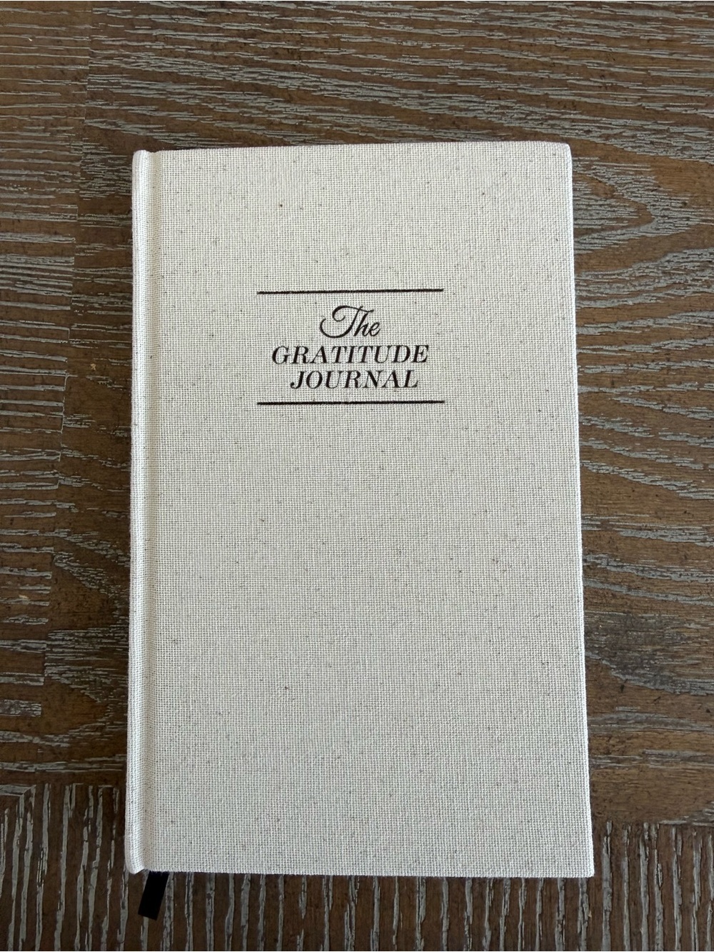 The Gratitude Journal Cream Linen Hardcover Journal